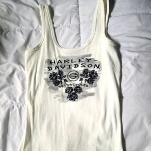 Women's Small Harley-Davidson White Tank Top